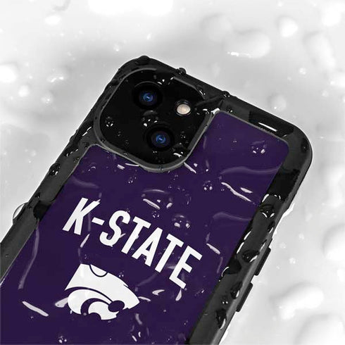 Kansas State University K-State Logo iPhone 15 Plus Waterproof Case